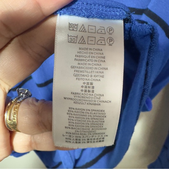 Michael Kors Longsleeve Top Stripes Blue Women Size L - Picture 6 of 8